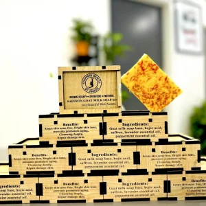 Saffron Goat Milk Soap (৪পিস)